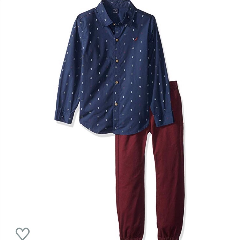 Nautica 4T shirt and pant set